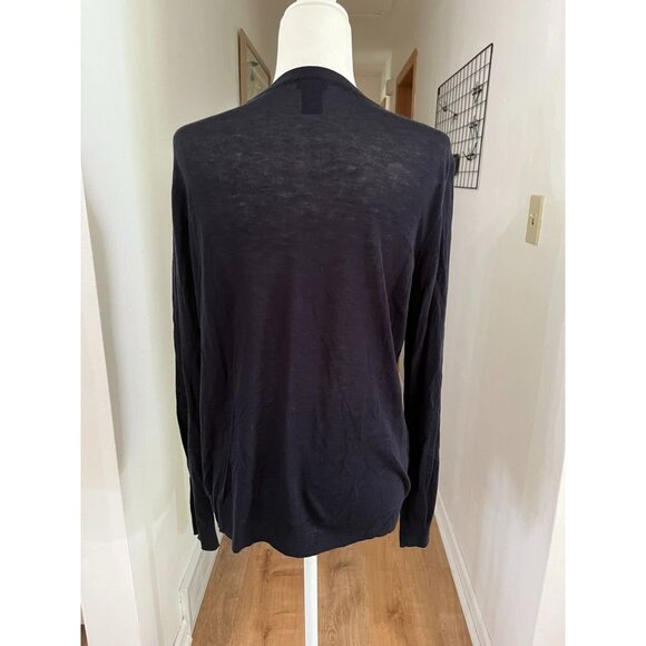 EUC Ann Taylor Navy Button-Up Cardigan - Picture 2 of 5